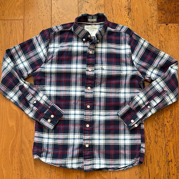Abercrombie & Fitch long sleeve button down sz S - Picture 3 of 4